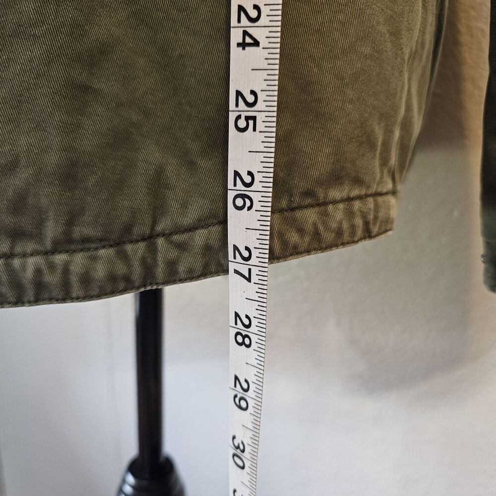 Joe Boxer Women's Olive Green Parka Jacket L Faux Fur Hood Sherpa Utility Cozy - Picture 5 of 11